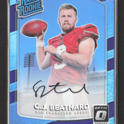 2017 Panini Donruss Optic C.J. Beathard #170 Blue 23/35 Auto