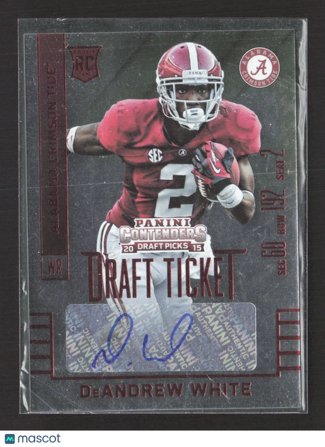 2015 Panini Contenders Draft Picks DeAndrew White #271 Ticket RC Auto