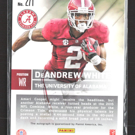 2015 Panini Contenders Draft Picks DeAndrew White #271 Ticket RC Auto