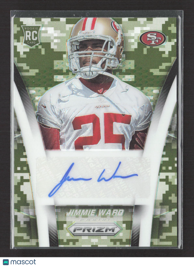 2014 Panini Prizm Jimmie Ward #AR-JW Camo RC 101/150 Auto