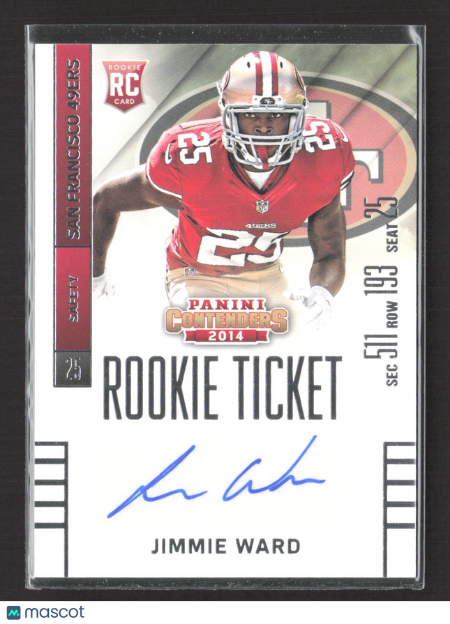 2014 Panini Contenders Rookie Ticket Jimmie Ward #142 RC Auto