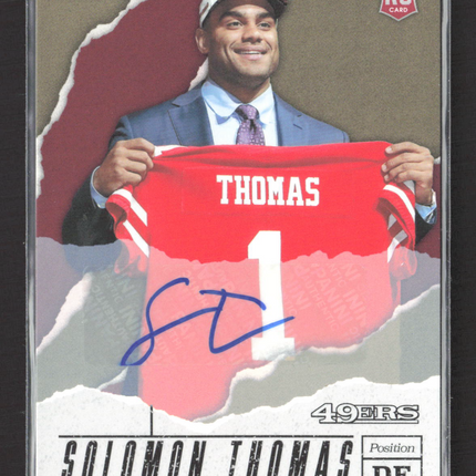 2017 Panini Father's Day Solomon Thomas #76 RC Auto