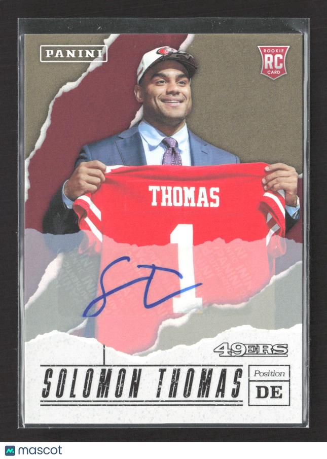 2017 Panini Father's Day Solomon Thomas #76 RC Auto