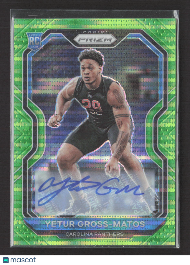 2020 Panini Prizm Yetur Gross-Matos #366 Green Pulsar Auto