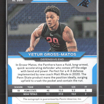 2020 Panini Prizm Yetur Gross-Matos #366 Green Pulsar Auto