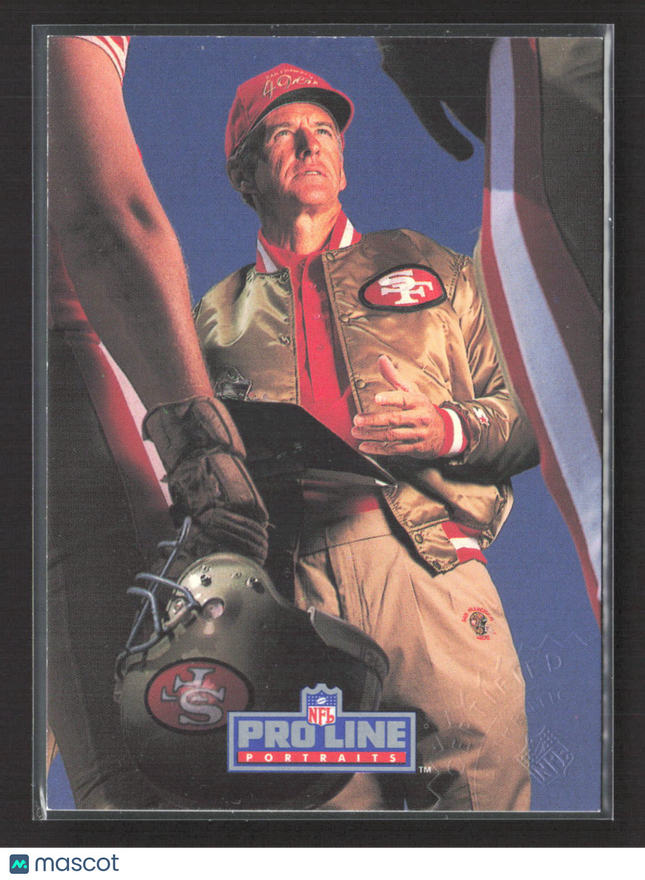 1991 Pro Line Portraits George Seifert #430 Auto