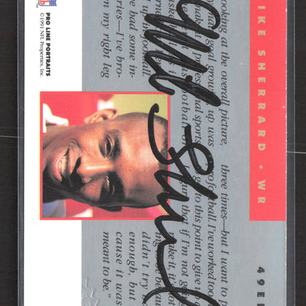 1991 Pro Line Portraits Mike Sherrard #430 Auto