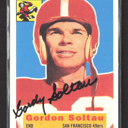 1994 Topps Football Archives The Ultimate 1956 Series Gordon Soltau #2 IP Auto