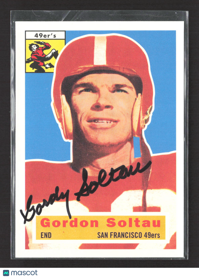 1994 Topps Football Archives The Ultimate 1956 Series Gordon Soltau #2 IP Auto