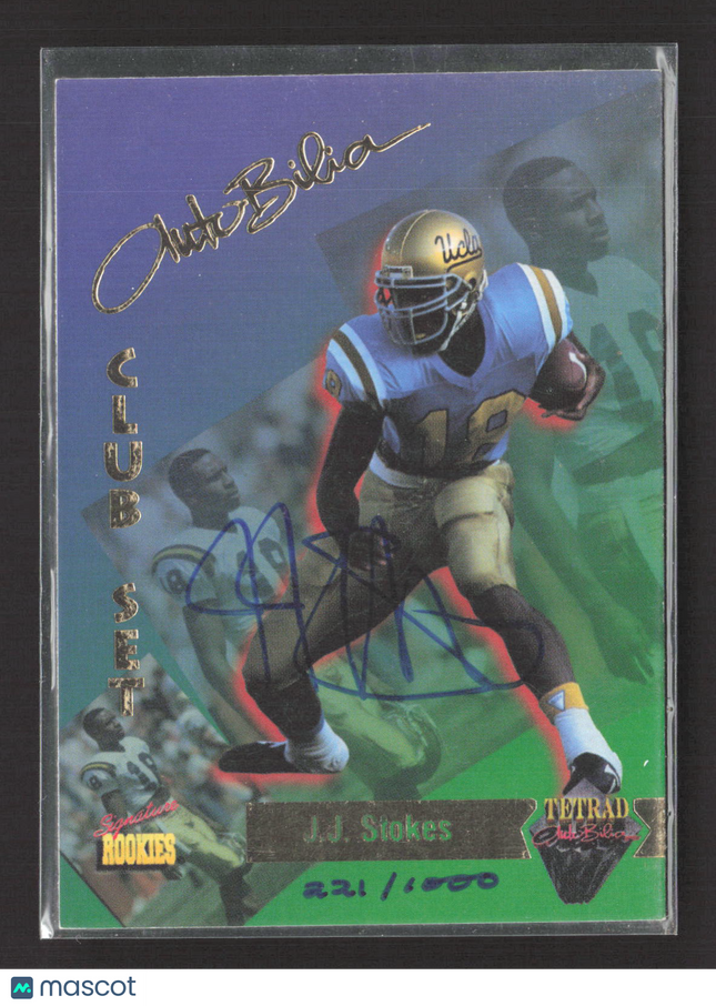 1995 Signature Rookies Tetrad AutoBilia Club Set J.J. Stokes #75 Auto