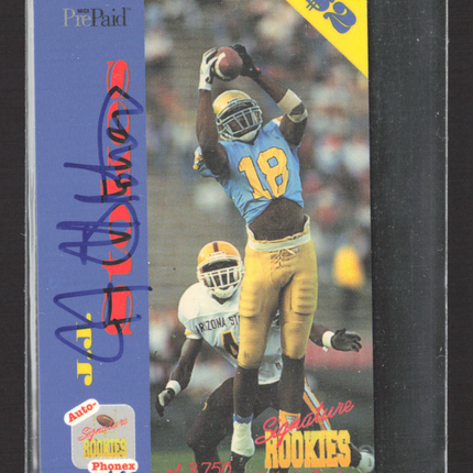 1995 Signature Rookies Phonex J.J. Stokes #4 Auto
