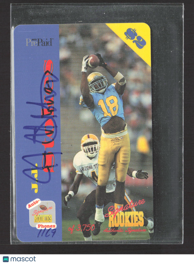 1995 Signature Rookies Phonex J.J. Stokes #4 Auto