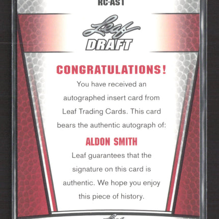 2011 Leaf Draft Aldon Smith #RC-AS1 Auto
