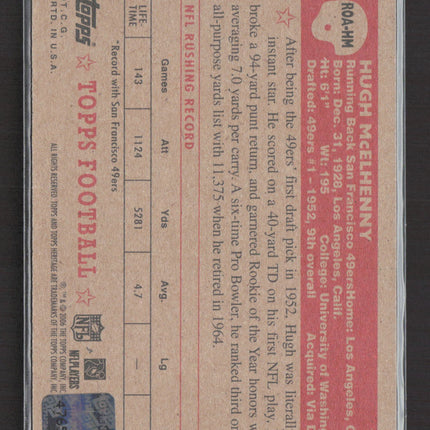 2006 Topps Heritage Hugh McElhenny #ROA-HM Auto Real One /200