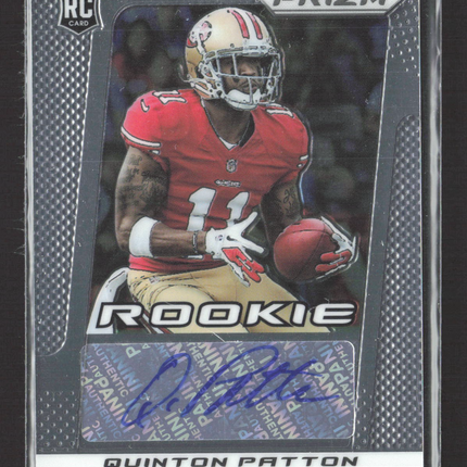 2013 Panini Prizm Quinton Patton #277 RC Auto