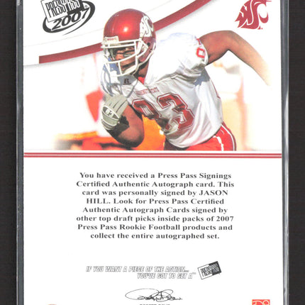2007 Press Pass Authentics Jason Hill Auto
