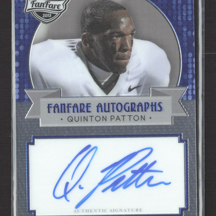 2013 Press Pass FanFare Quinton Patton #FF-QP 110/149 Auto