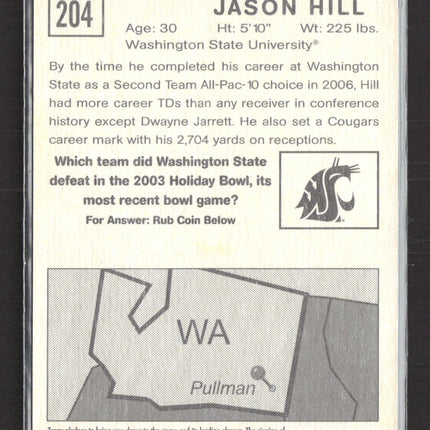 2009 Topps Magic Jason Hill #204 Auto