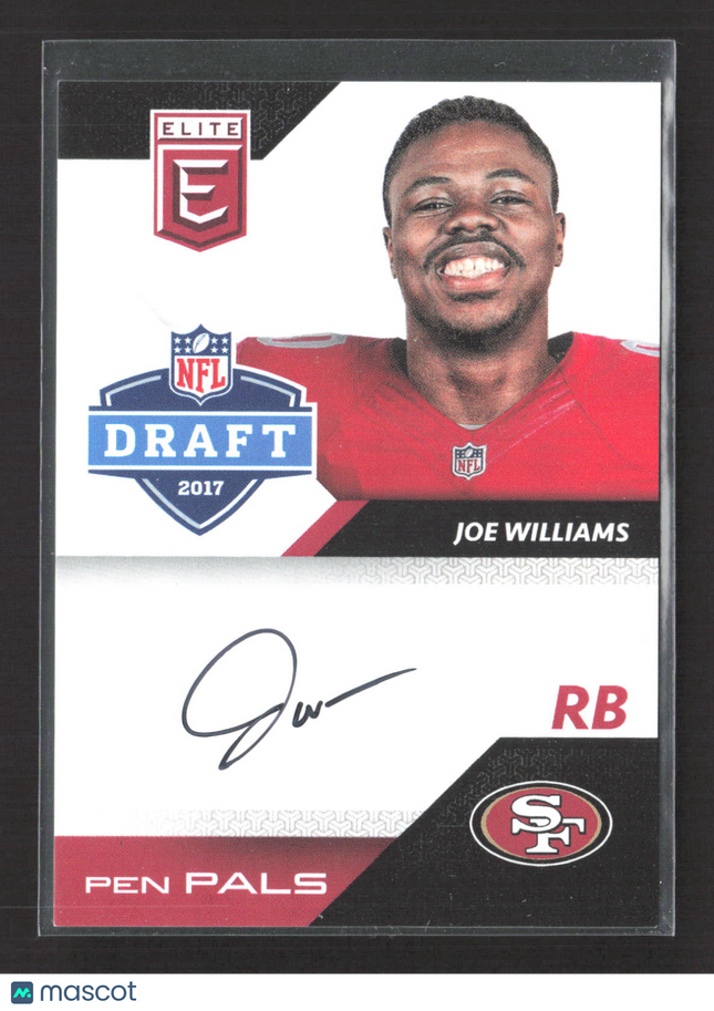 2017 Panini Donruss Elite Pen Pals Joe Williams #PP-JW Auto