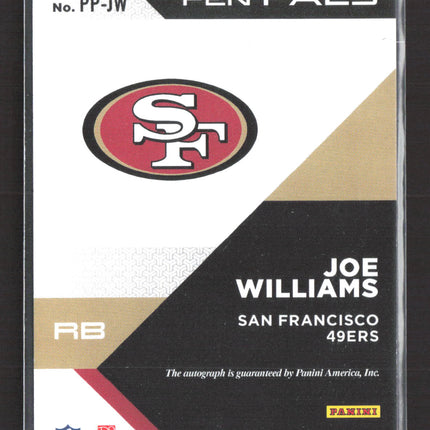 2017 Panini Donruss Elite Pen Pals Joe Williams #PP-JW Auto