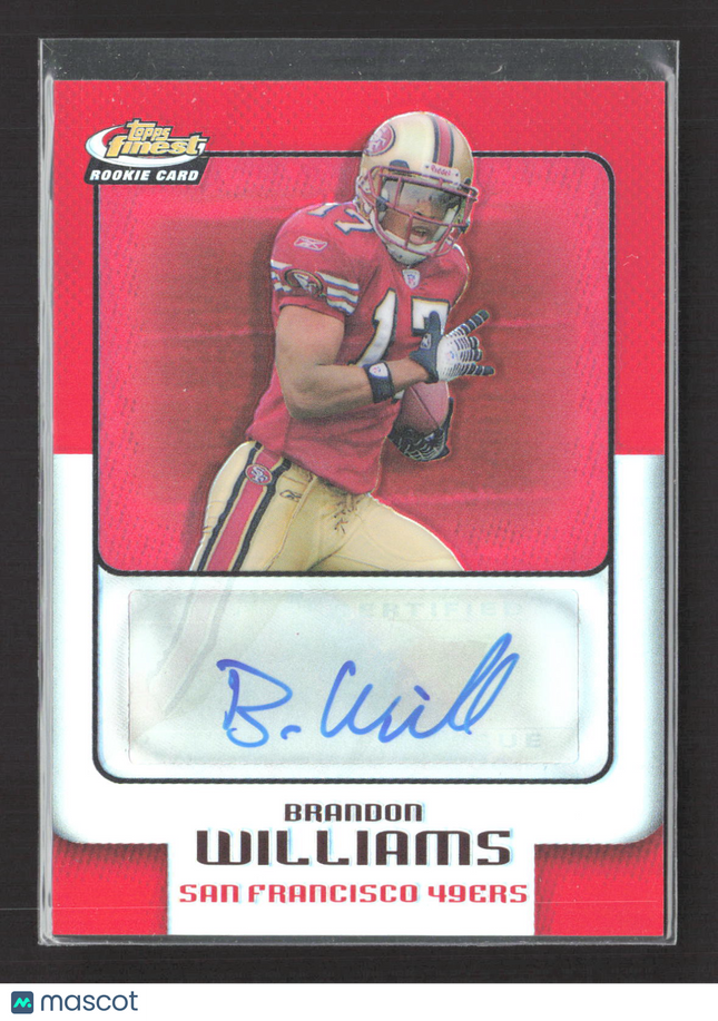2006 Topps Finest Brandon Williams #185 Refractor Auto /399