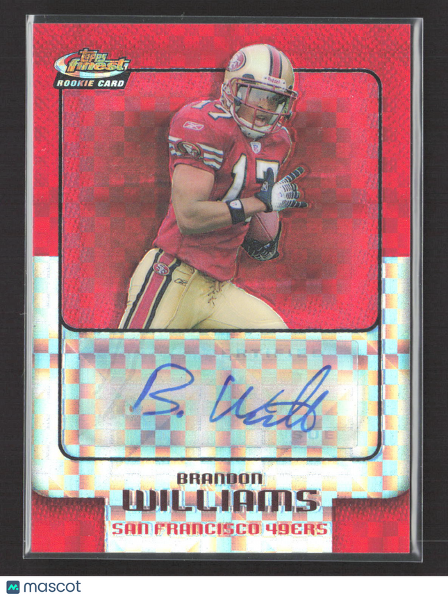 2006 Topps Finest Brandon Williams #185 X-Fractor Auto /250