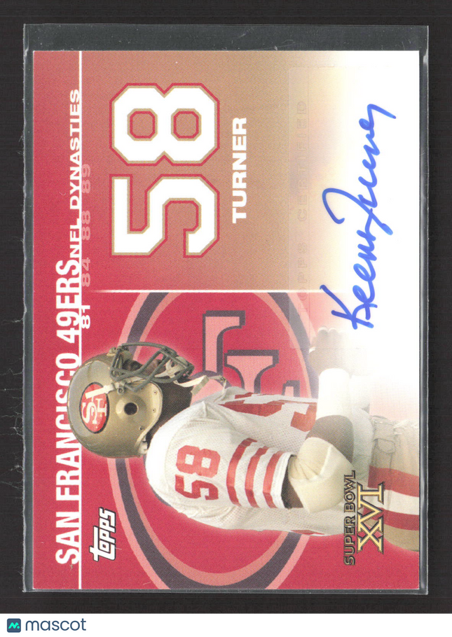 2008 Topps NFL Dynasties Keena Turner #DYNA-KT 275/500 Auto