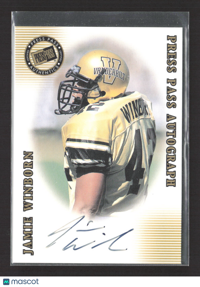 2001 Press Pass Signature Edition Jamie Winborn #N/A Autograph Auto
