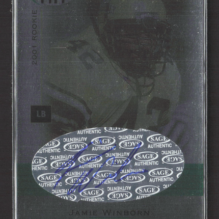 2001 SAGE HIT Jamie Winborn #A24 Authentic Autograph Auto