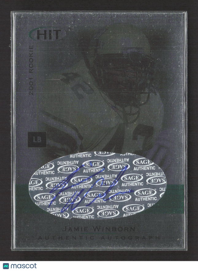 2001 SAGE HIT Jamie Winborn #A24 Authentic Autograph Auto