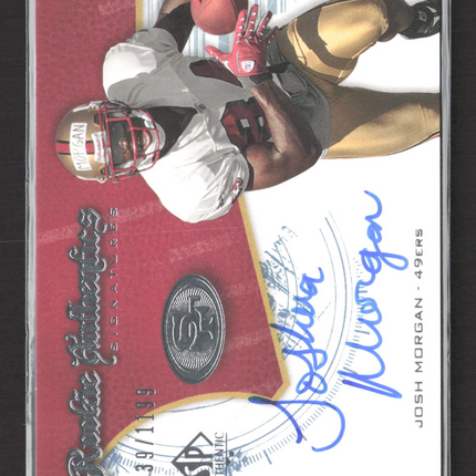 2008 Upper Deck SP Authentic Josh Morgan #213 0039/1199 Auto