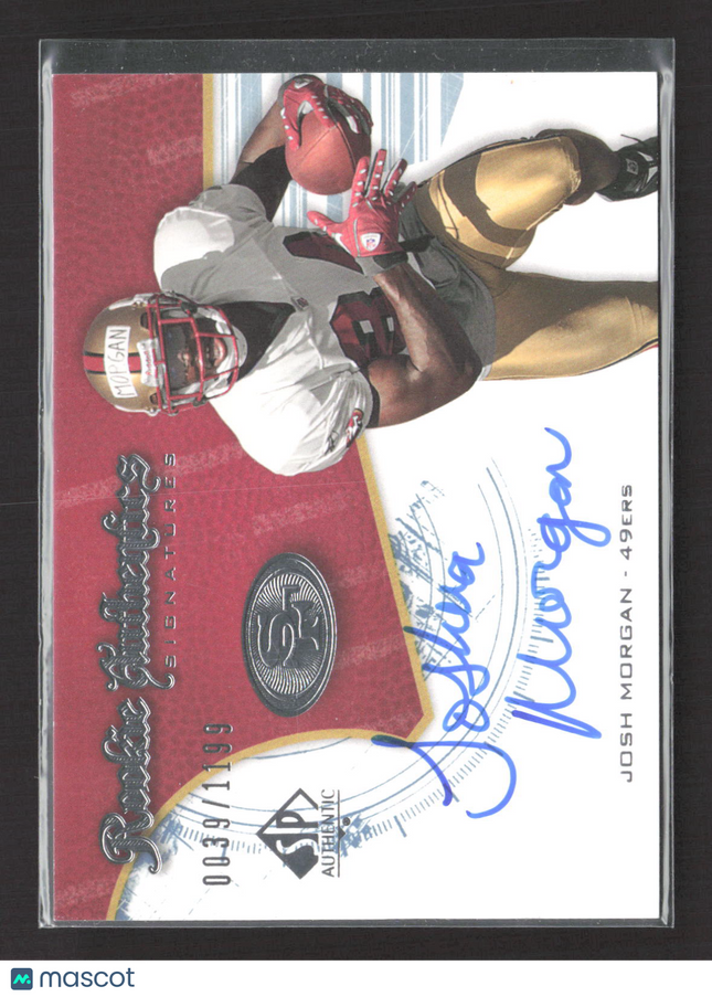 2008 Upper Deck SP Authentic Josh Morgan #213 0039/1199 Auto