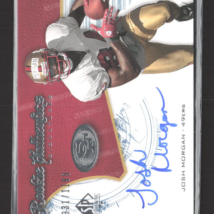 2008 Upper Deck SP Authentic Rookie Authentics Signatures Josh Morgan #213 Auto