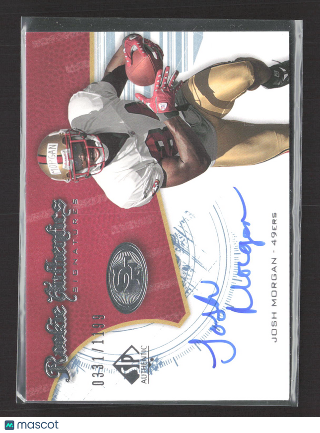 2008 Upper Deck SP Authentic Rookie Authentics Signatures Josh Morgan #213 Auto