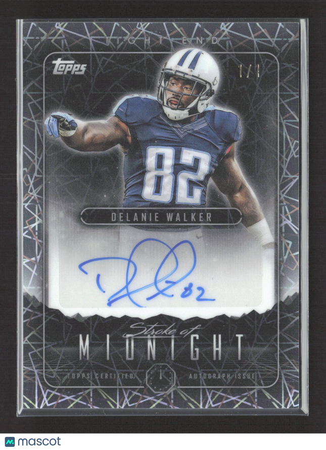 2024 Topps Midnight Stroke of Midnight Delanie Walker #SMA-DW 1/1 1/1 Auto