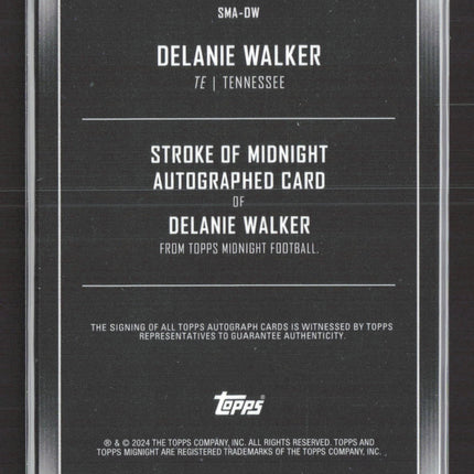 2024 Topps Midnight Stroke of Midnight Delanie Walker #SMA-DW 1/1 1/1 Auto