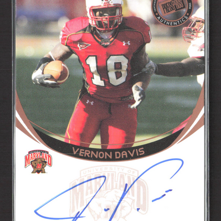 2006 Press Pass Autographs Vernon Davis Auto