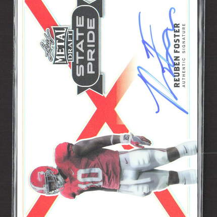 2017 Leaf Metal Draft State Pride Reuben Foster #SP-RF1 Auto