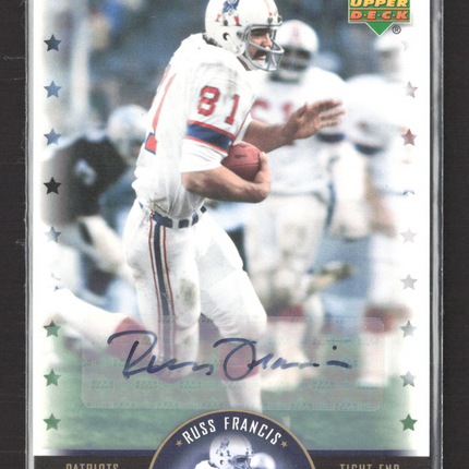 2005 Upper Deck NFL Legends Legendary Signatures Russ Francis #LS-RS Auto