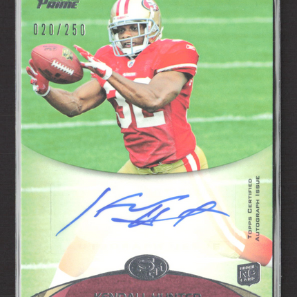 2011 Topps Prime Kendall Hunter #96 020/250 Auto