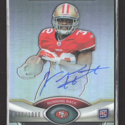 2011 Topps Platinum Kendall Hunter #139 RC 0311/1000 Auto