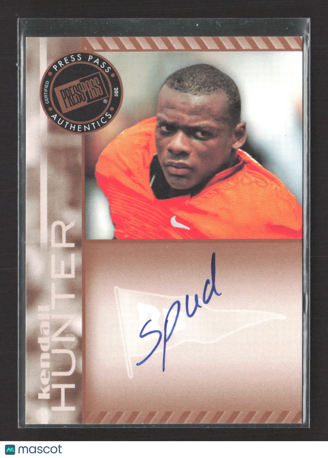 2011 Press Pass Signings Kendall Hunter #PPS-KH Auto "Spud"