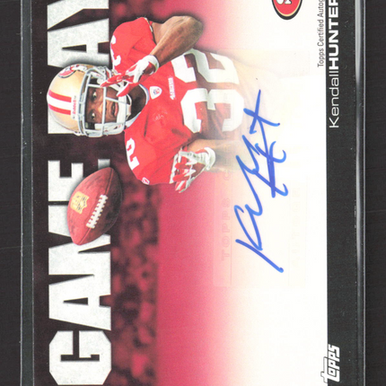 2011 Topps Game Day Autographs Kendall Hunter #GDA-KH Auto
