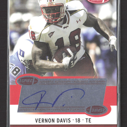 2006 Aspire Football Vernon Davis #6A Auto