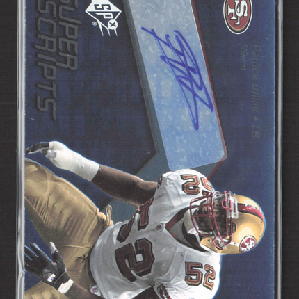 2008 Upper Deck SPx Super Scripts Patrick Willis #SS-PW Auto