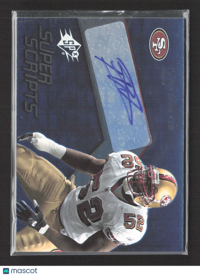 2008 Upper Deck SPx Super Scripts Patrick Willis #SS-PW Auto