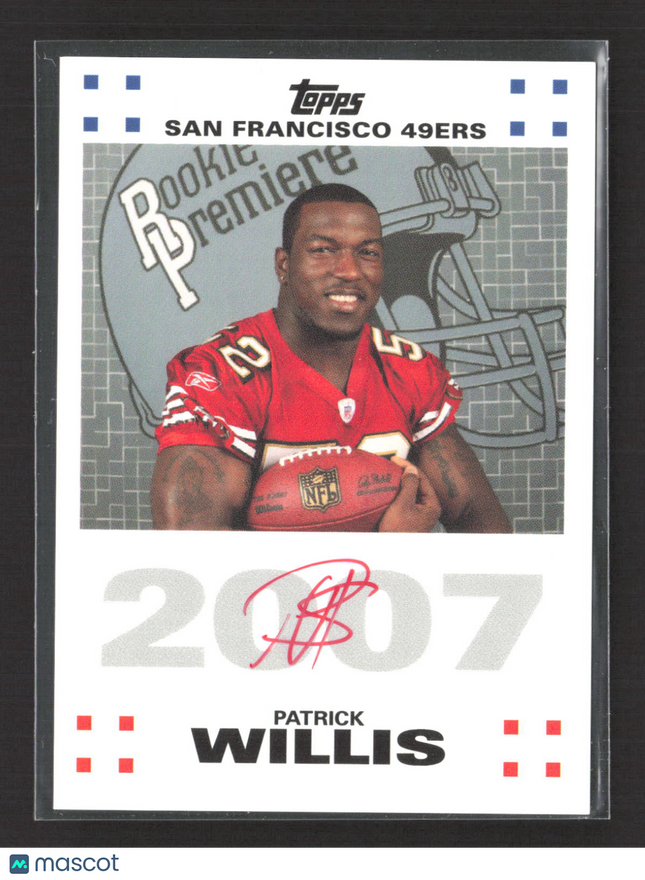 2007 Topps Rookie Premiere Patrick Willis #RPA-PWI Auto