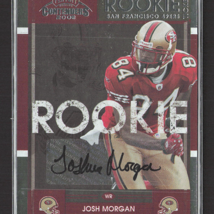 2008 Playoff Contenders Josh Morgan #158 Auto
