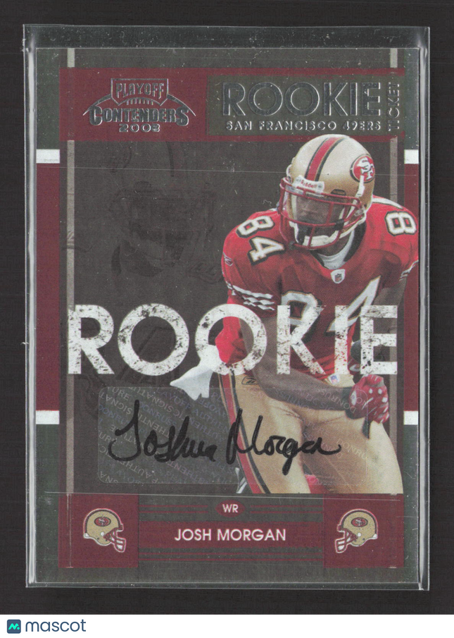 2008 Playoff Contenders Josh Morgan #158 Auto
