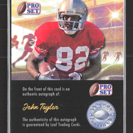 2025 Pro Set Platinum John Taylor #SP-JT1 7/7 Auto